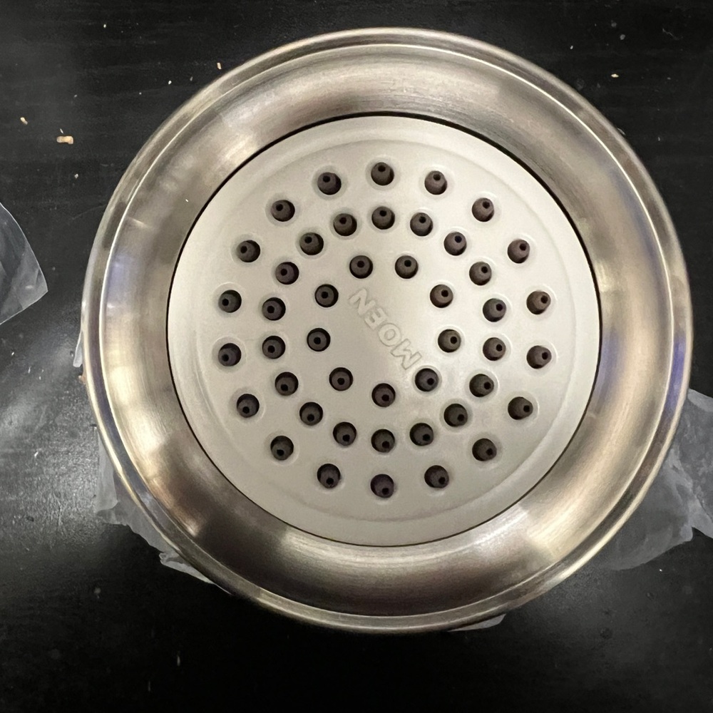 Moen Brushed Nickel Bath Accessories Modern Shower Set - Picture 11 of 14